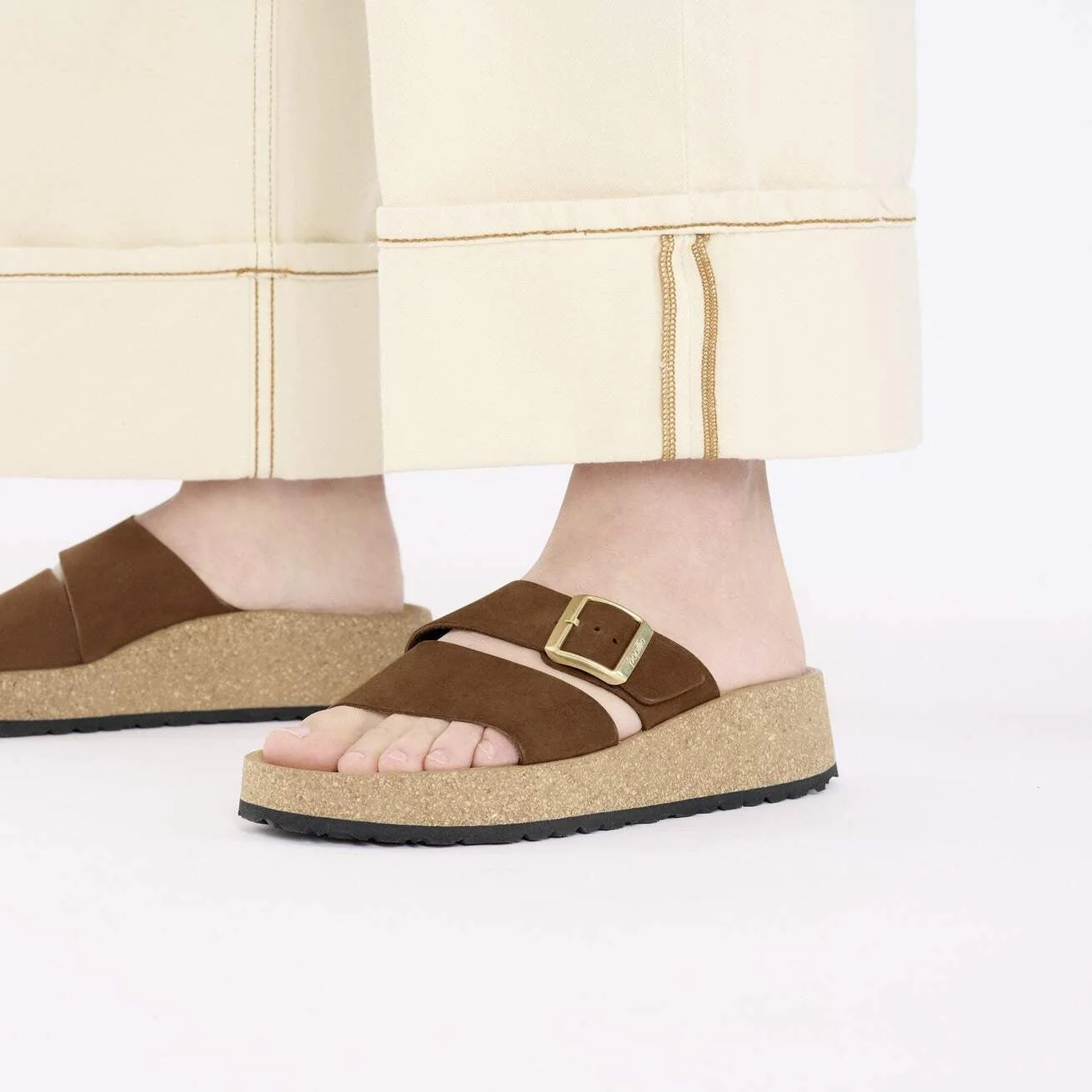 Almina | Nubuck | Dark Tea - Image 2