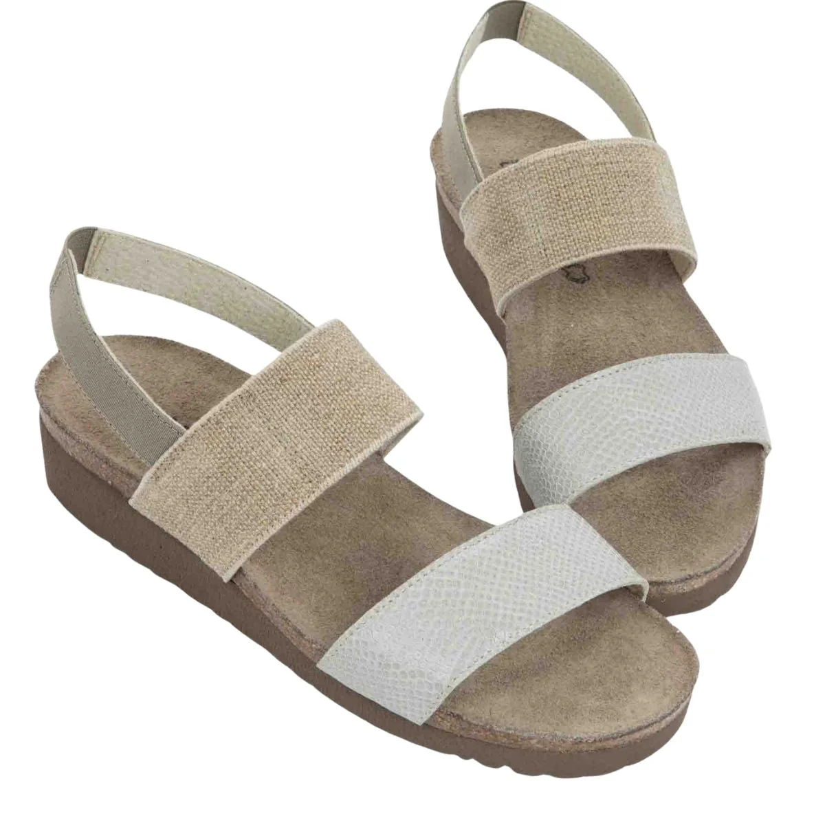 Amy | Leather/Elastic | Beige - Image 2