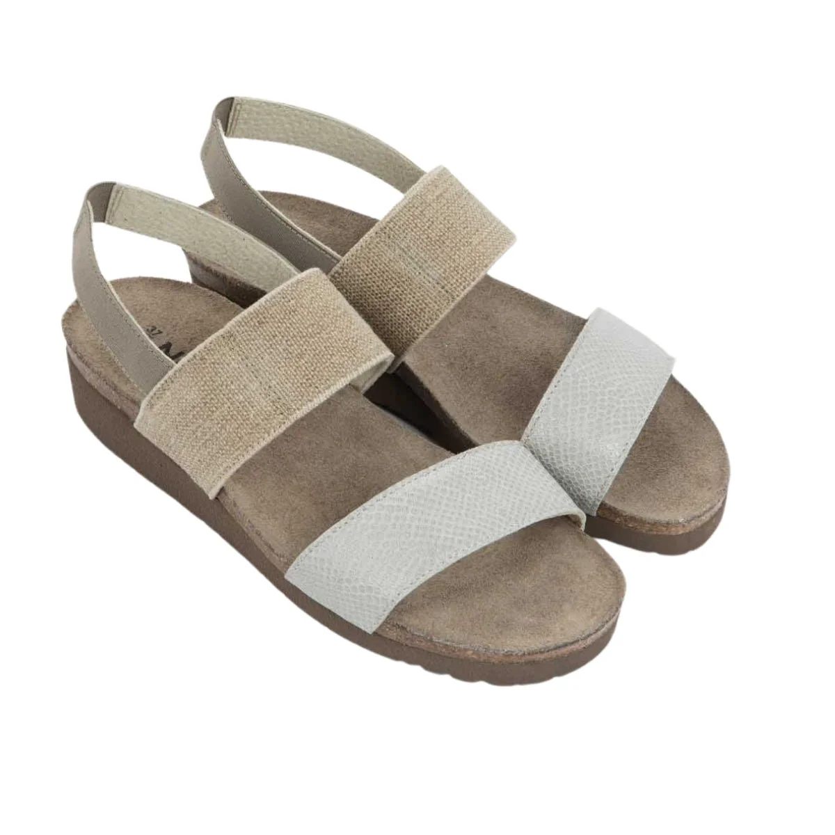 Amy | Leather/Elastic | Beige - Image 3