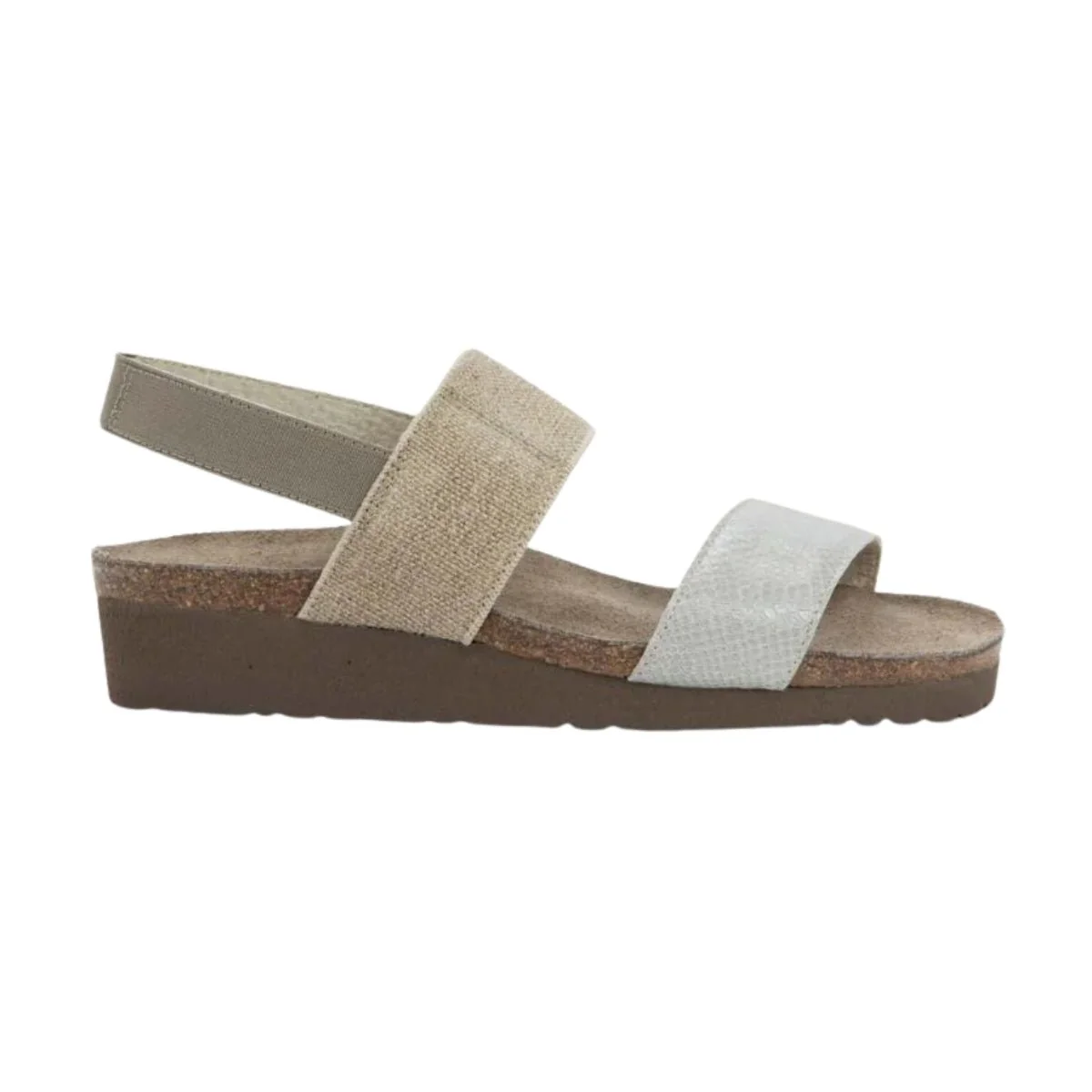 Amy | Leather/Elastic | Beige - Image 4