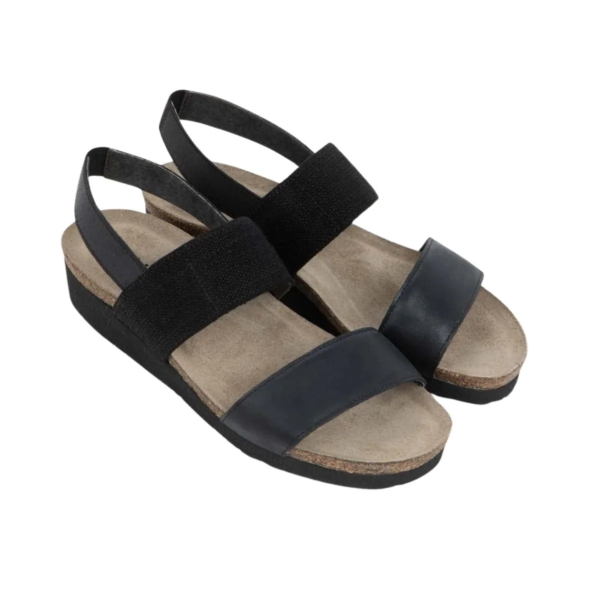 Amy | Leather/Elastic | Black - Image 3