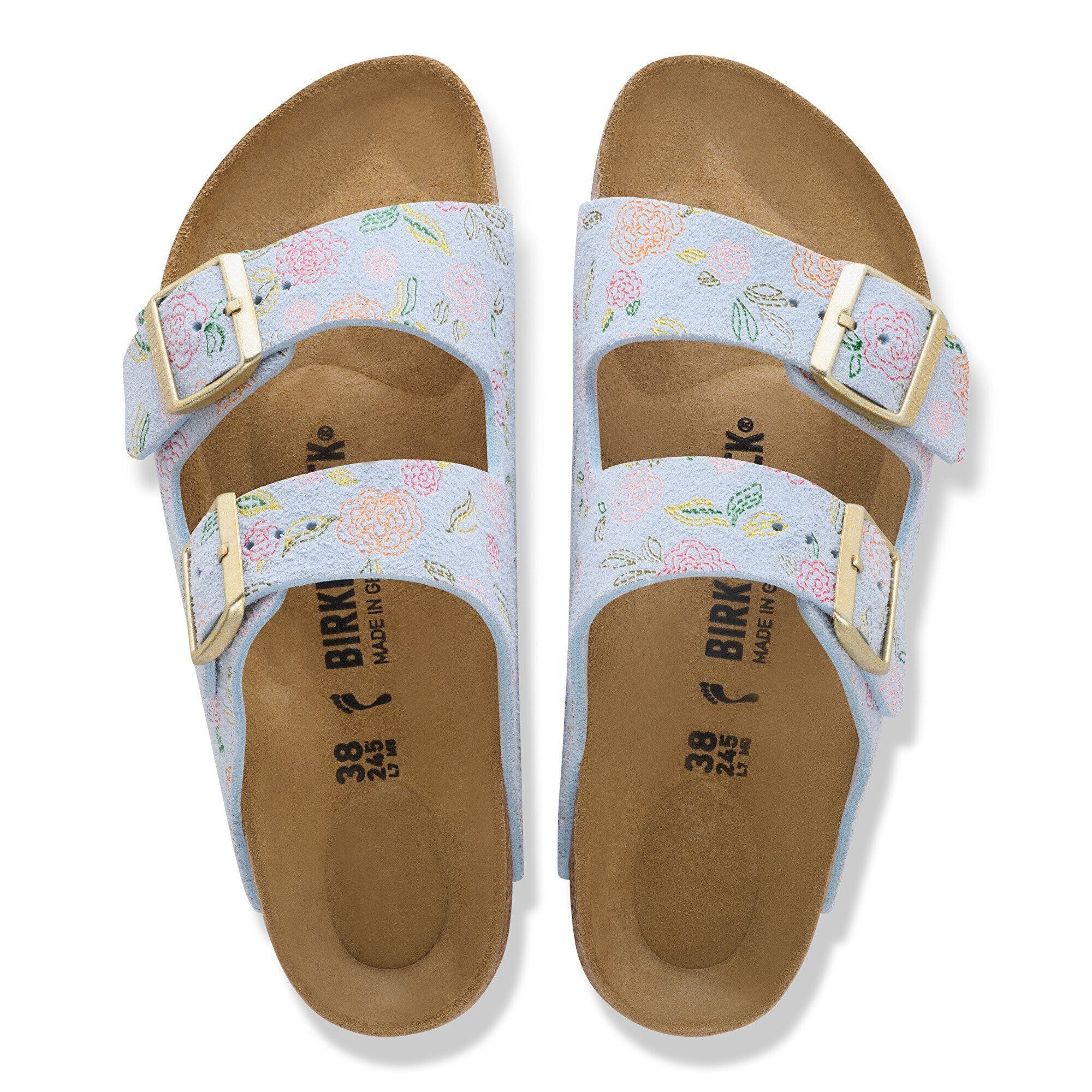 Arizona | Suede | Baby Blue Flower Print - Image 4
