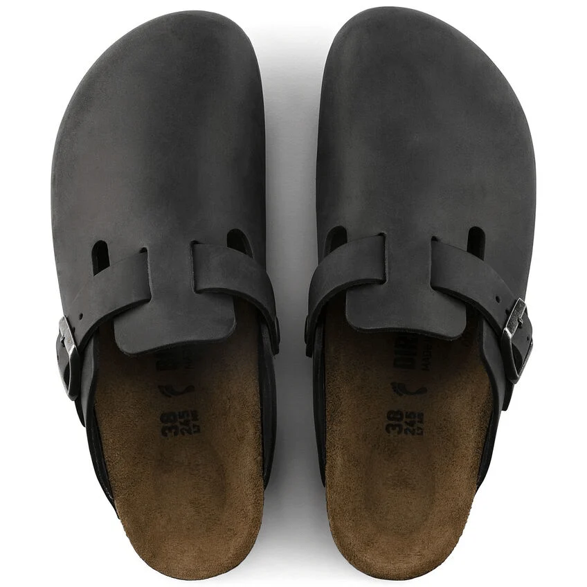 Boston | Oiled Leather | Black - Image 5