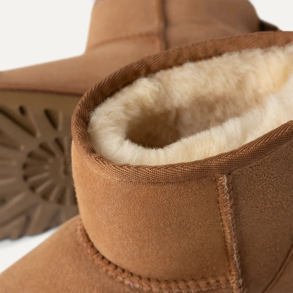 Classic Mini II | Women | Suede/Sheepskin | Chestnut - Image 6