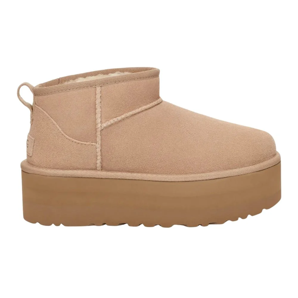Classic Ultra Mini Platform | Women | Suede | Sand - Image 3