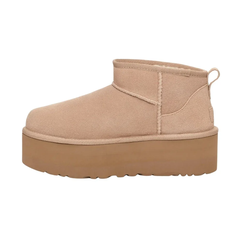 Classic Ultra Mini Platform | Women | Suede | Sand - Image 4