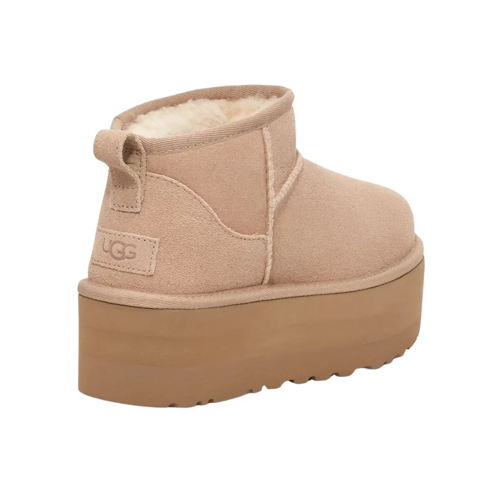 Classic Ultra Mini Platform | Women | Suede | Sand - Image 5