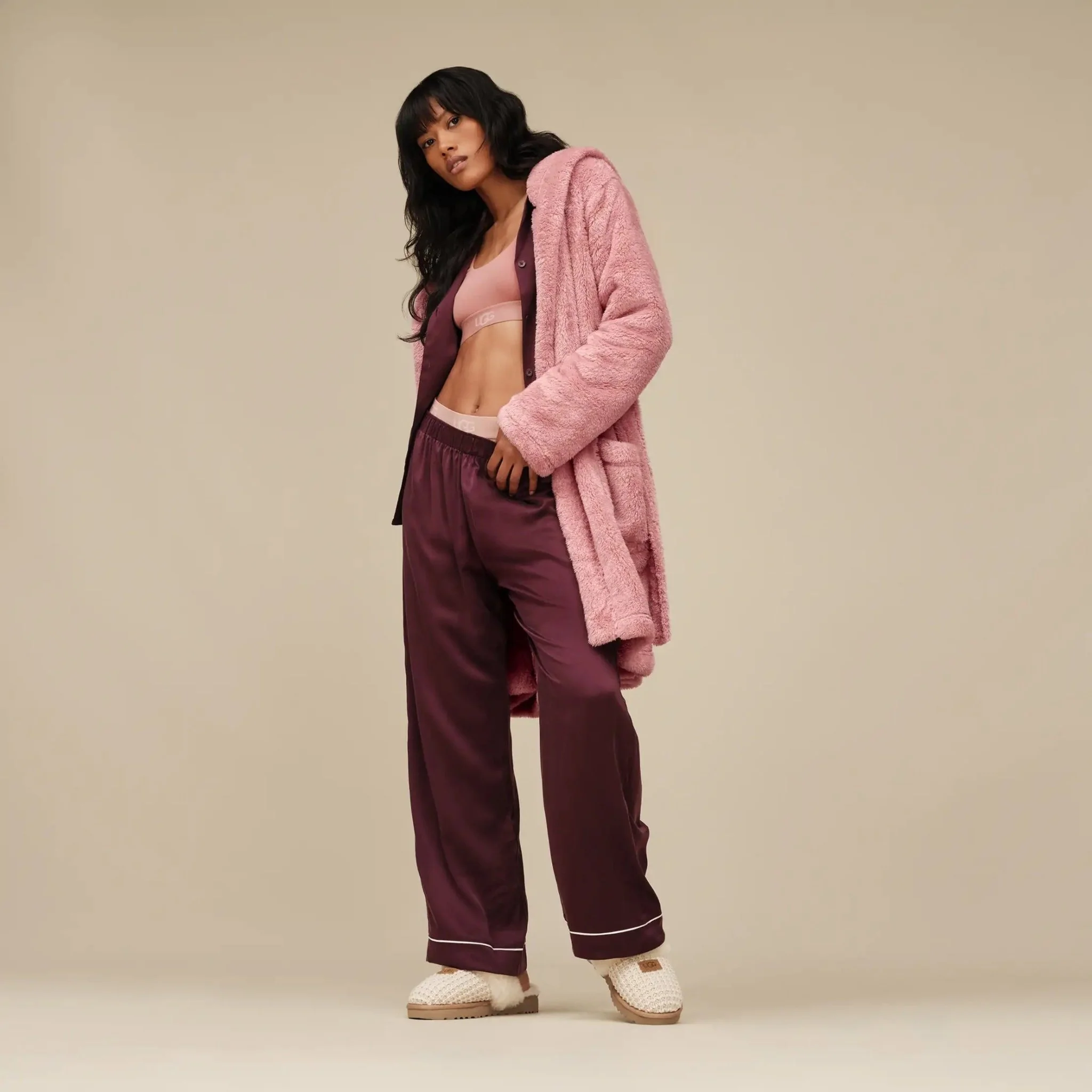 Cozy | Women | Knit/Sheepskin | Cream - Image 2