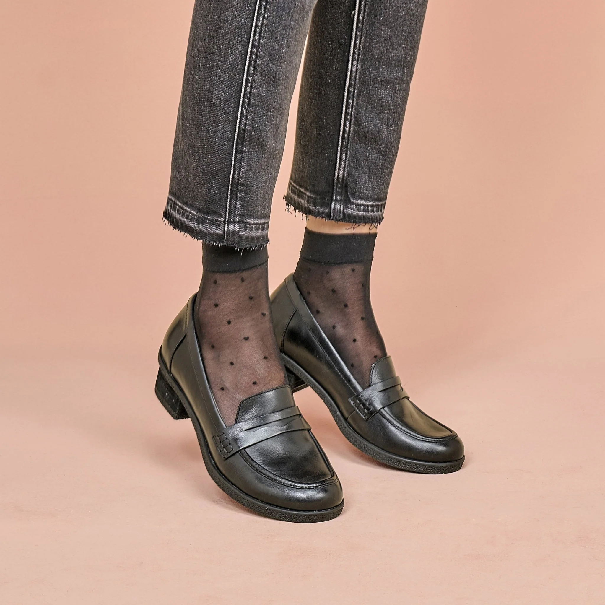 Danica | Waterproof | Burnished Leather | Black - Image 2