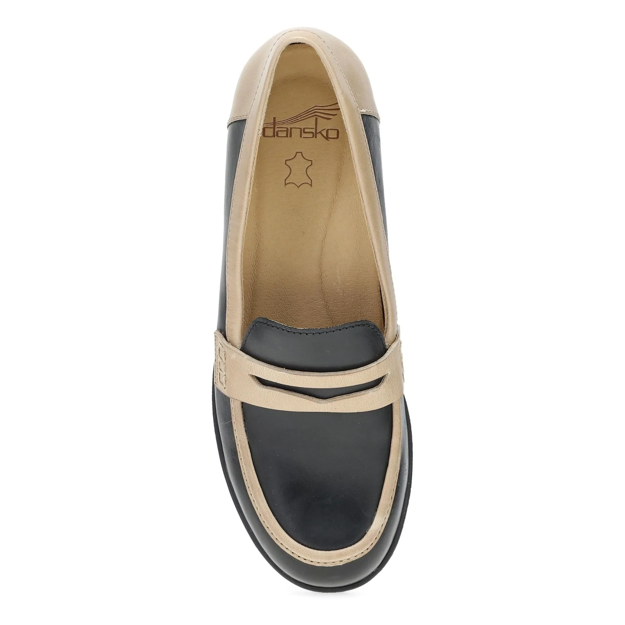 Danica | Waterproof | Burnished Leather | Black/Dune - Image 3