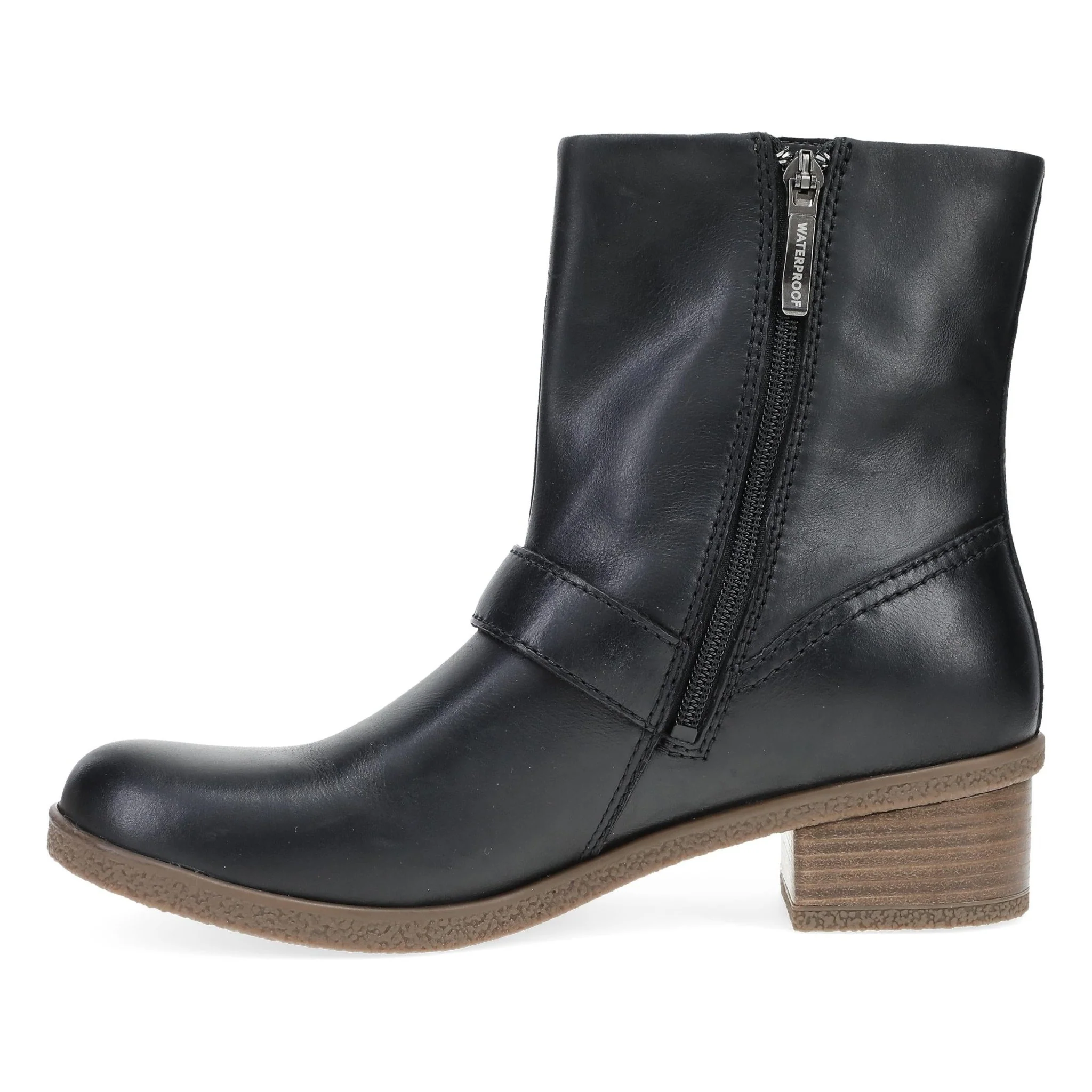 Delphine | Waterproof | Burnished Leather | Black - Image 4