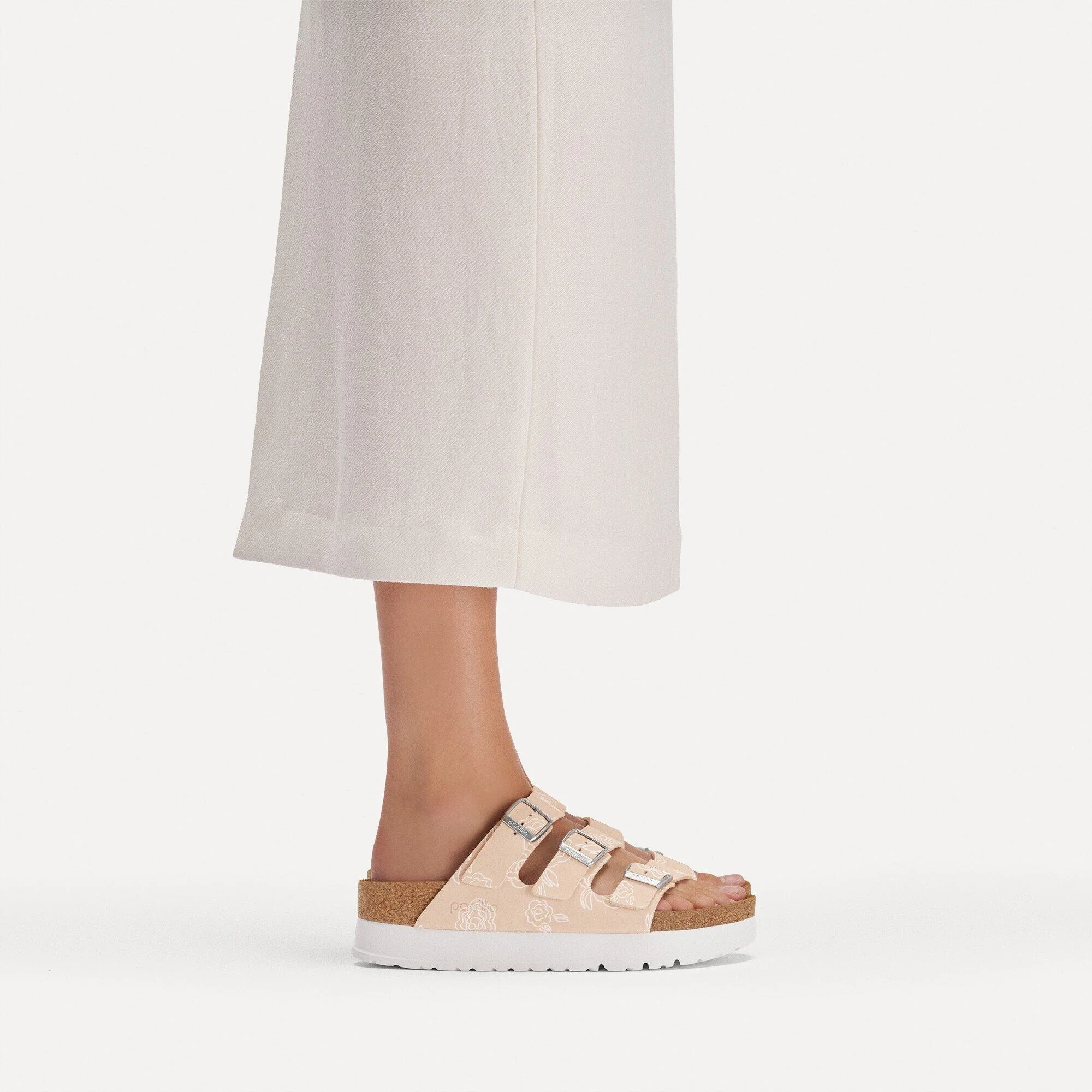 Florida III Flex Platform | Nubuck | Light Rose Flower - Image 3