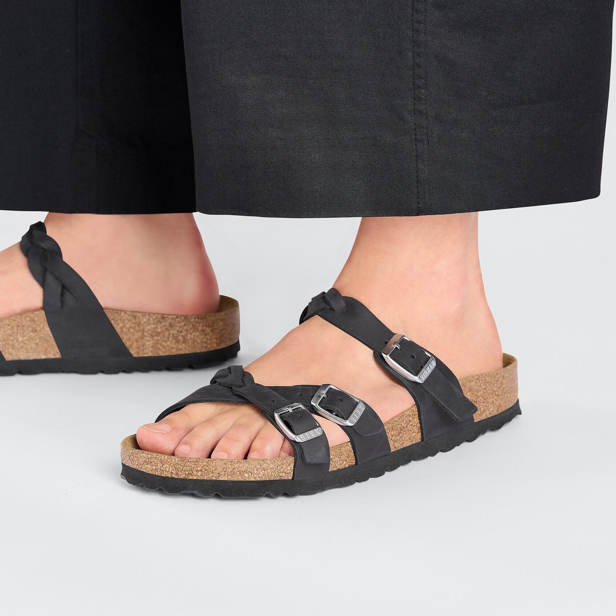 Franca Braided | Oiled Leather | Black - Image 2