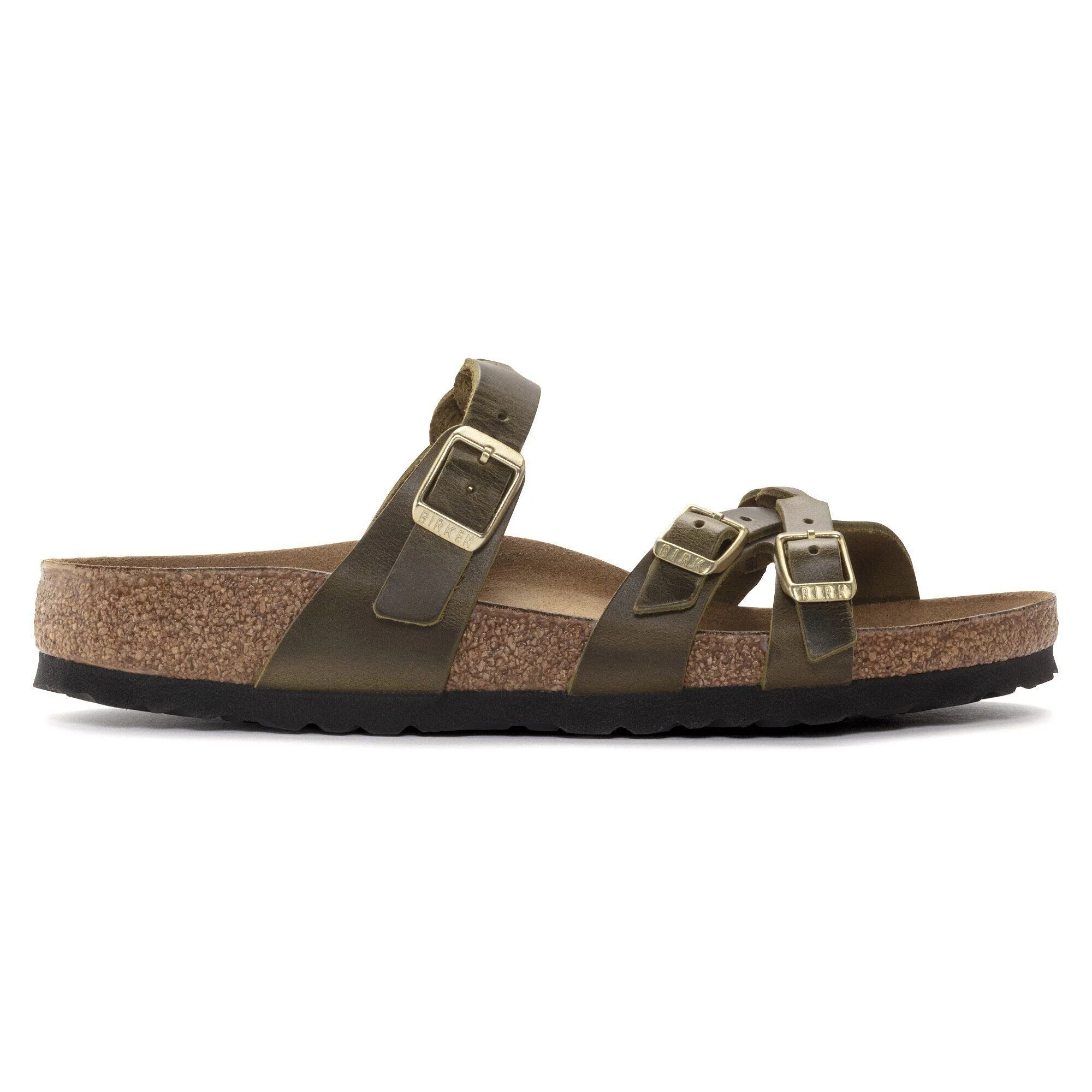 Franca Braided | Oiled Leather | Olive Green - Image 5