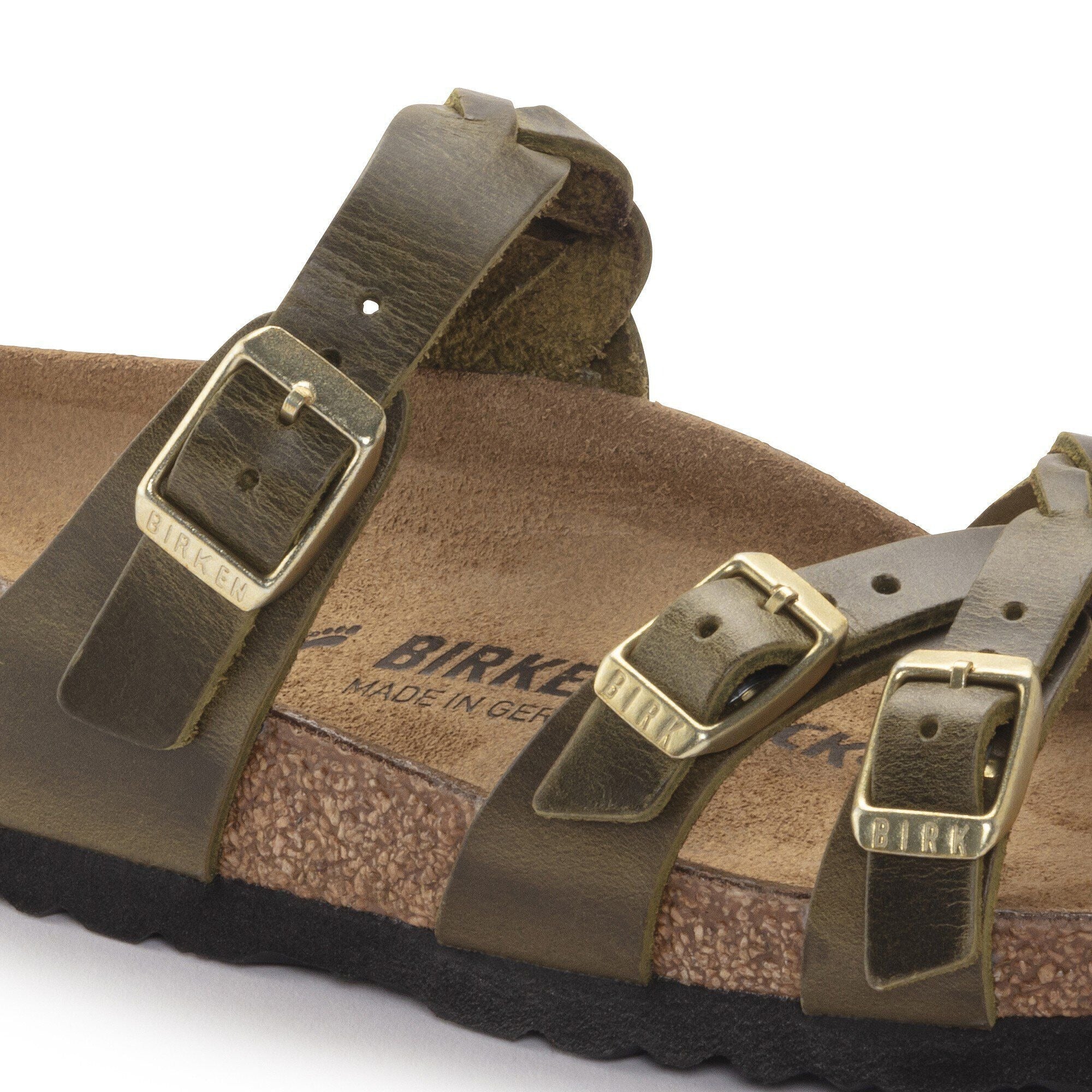 Franca Braided | Oiled Leather | Olive Green - Image 7