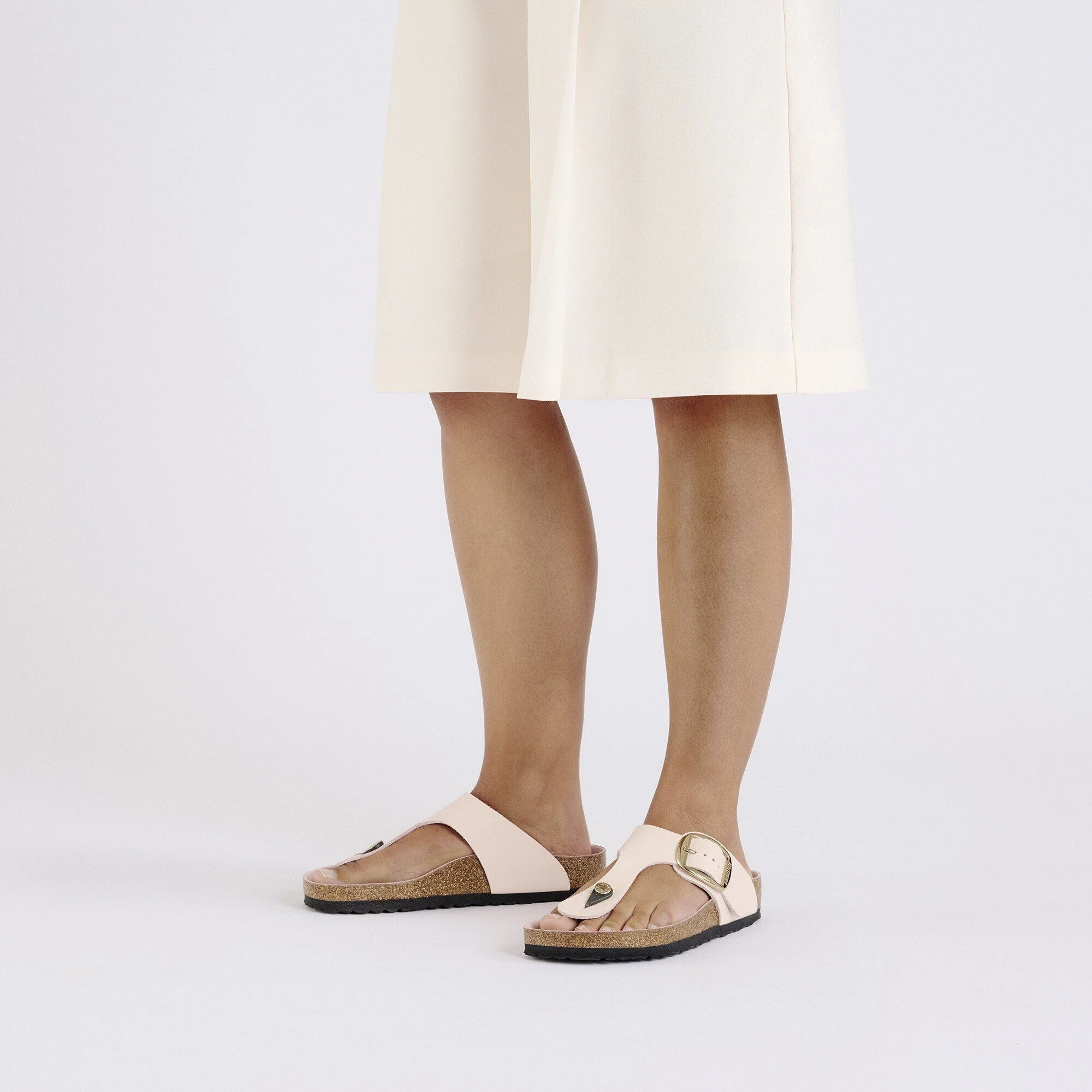 Gizeh Big Buckle | High-Shine Patent Leather | Light Rose - Image 3