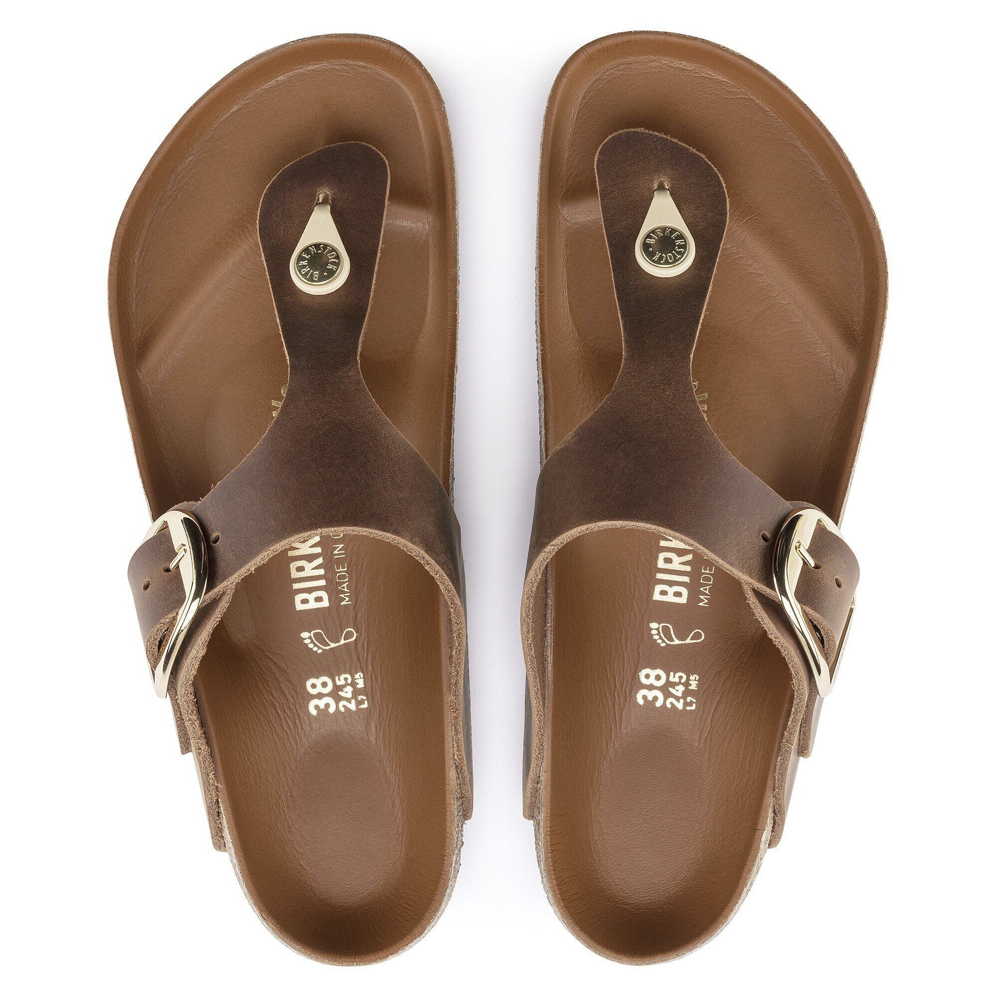 Gizeh Big Buckle | Oiled Leather | Cognac - Image 4