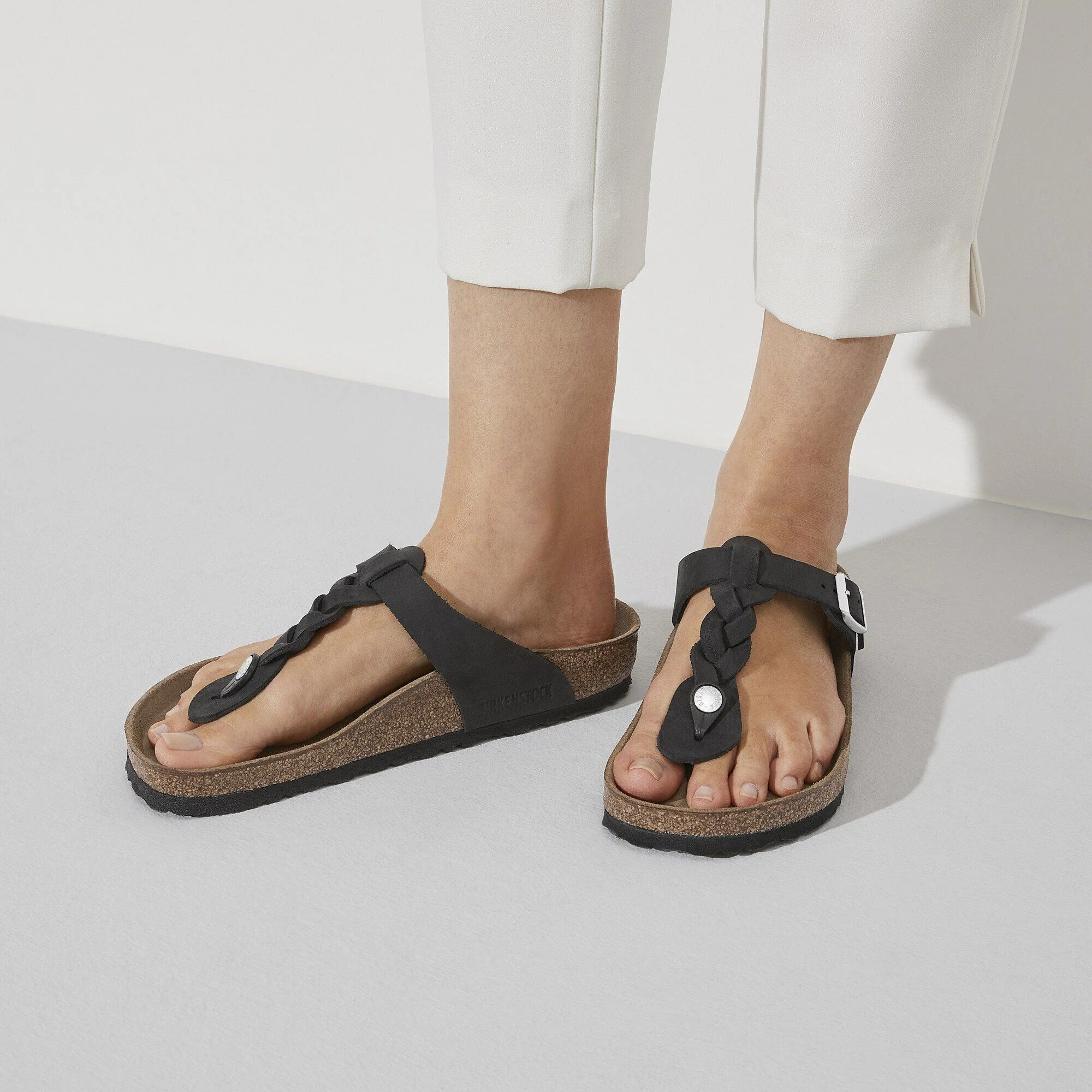 Gizeh Braided | Oiled Leather | Black - Image 2