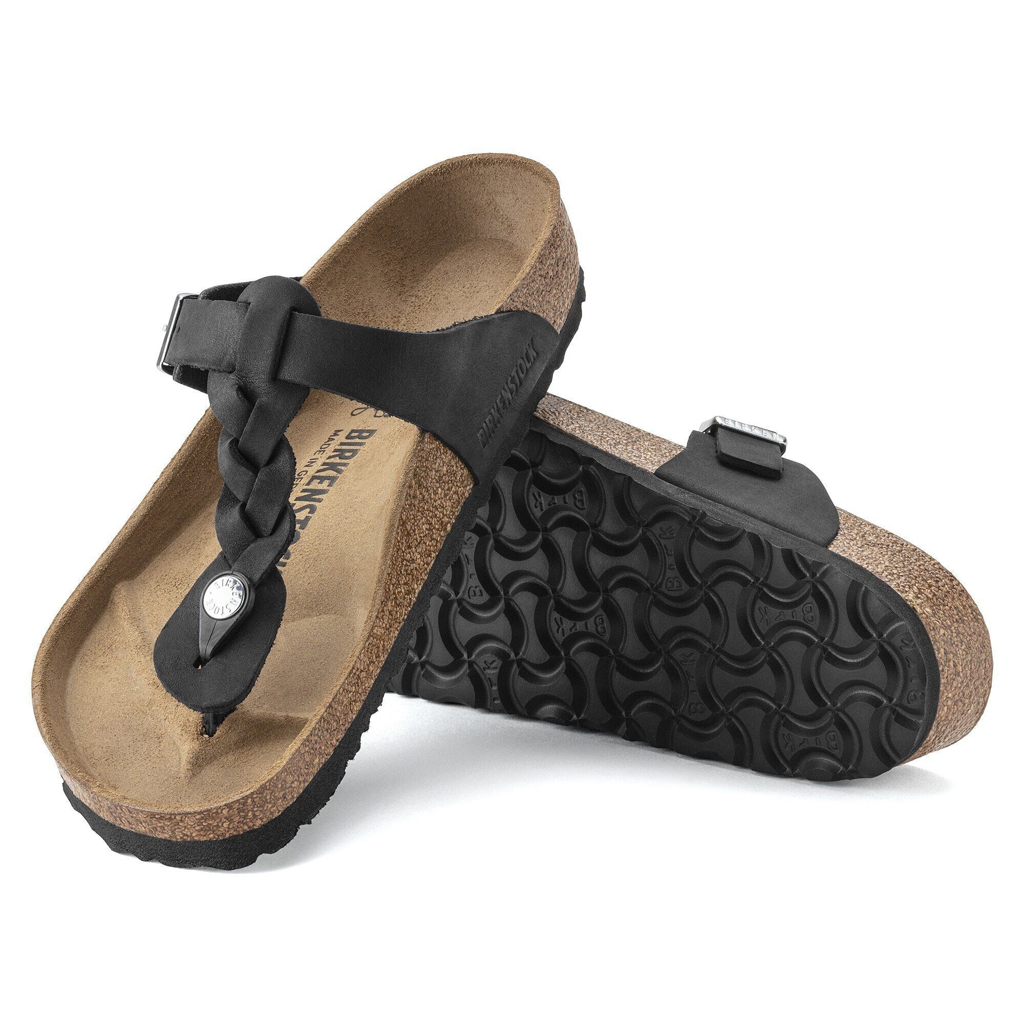 Gizeh Braided | Oiled Leather | Black - Image 6