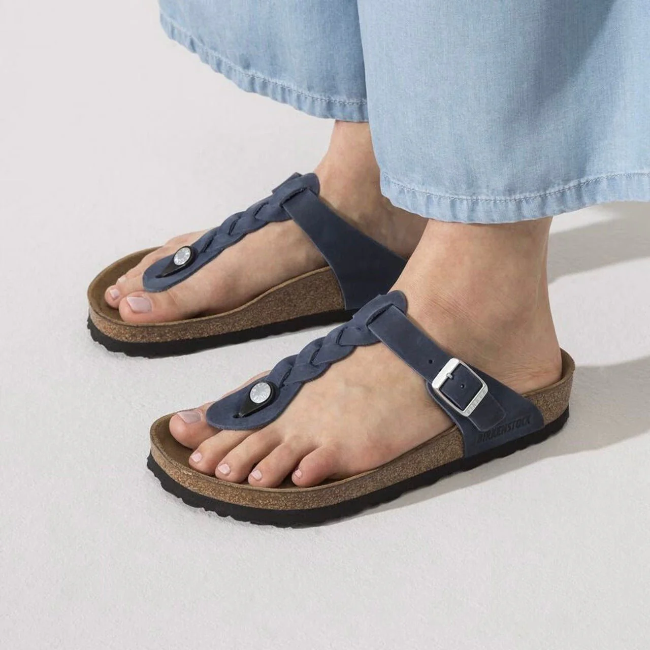 Gizeh Braided | Oiled Leather | Navy - Image 2