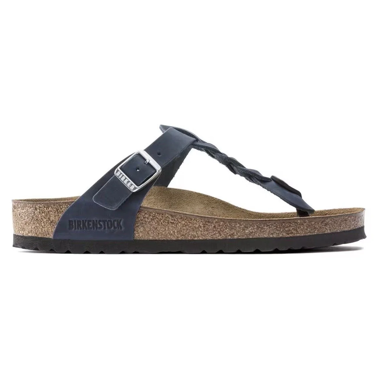 Gizeh Braided | Oiled Leather | Navy - Image 3