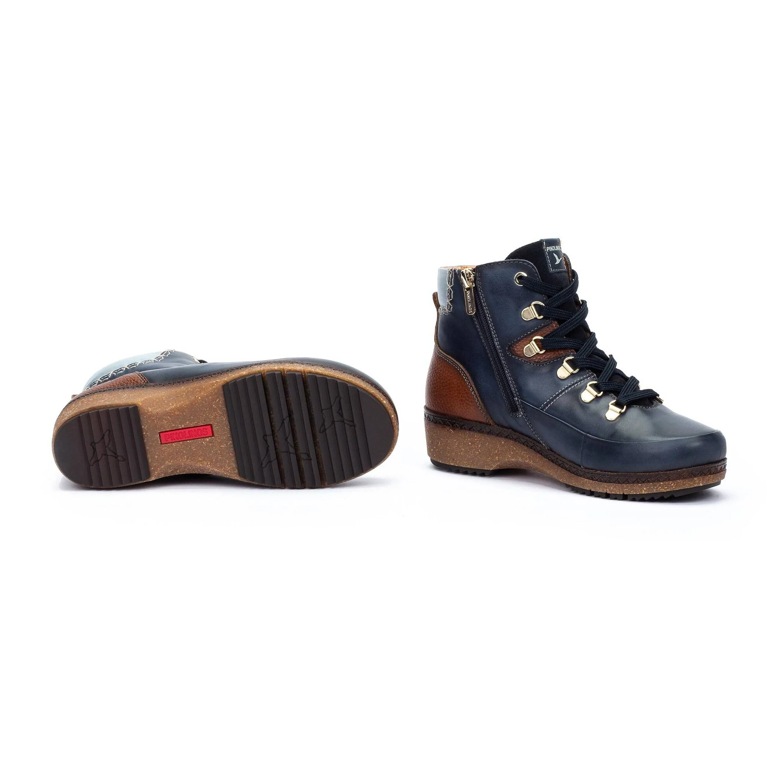 Granada Lace Boot | Leather | Blue - Image 5