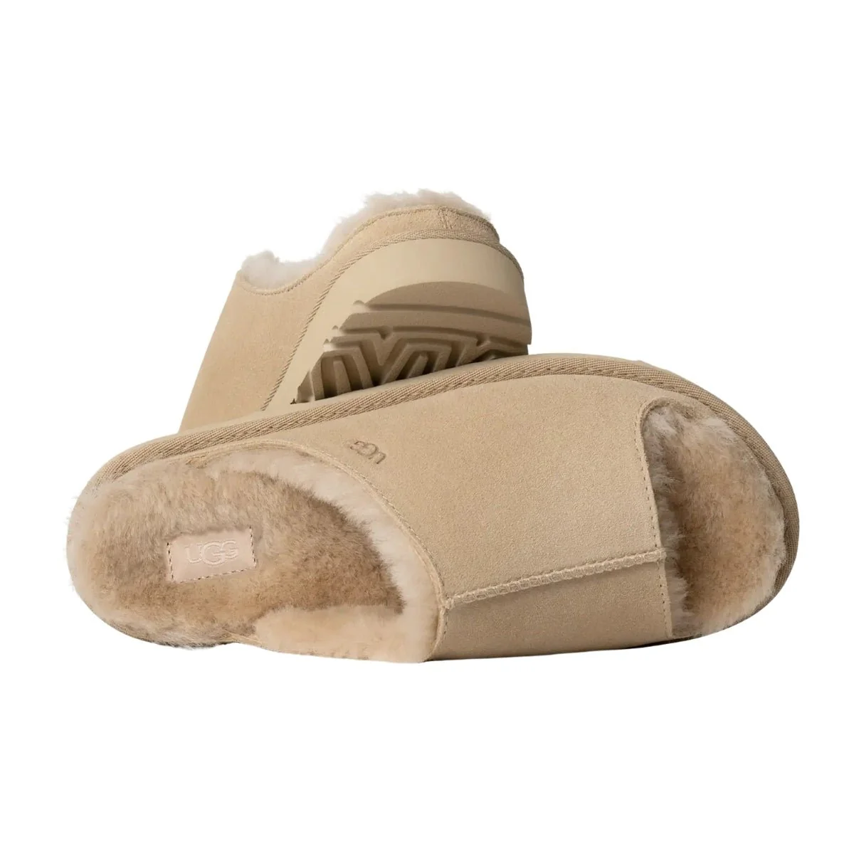 Greenport Slide | Women | Suede/Sheepskin | Sand - Image 4