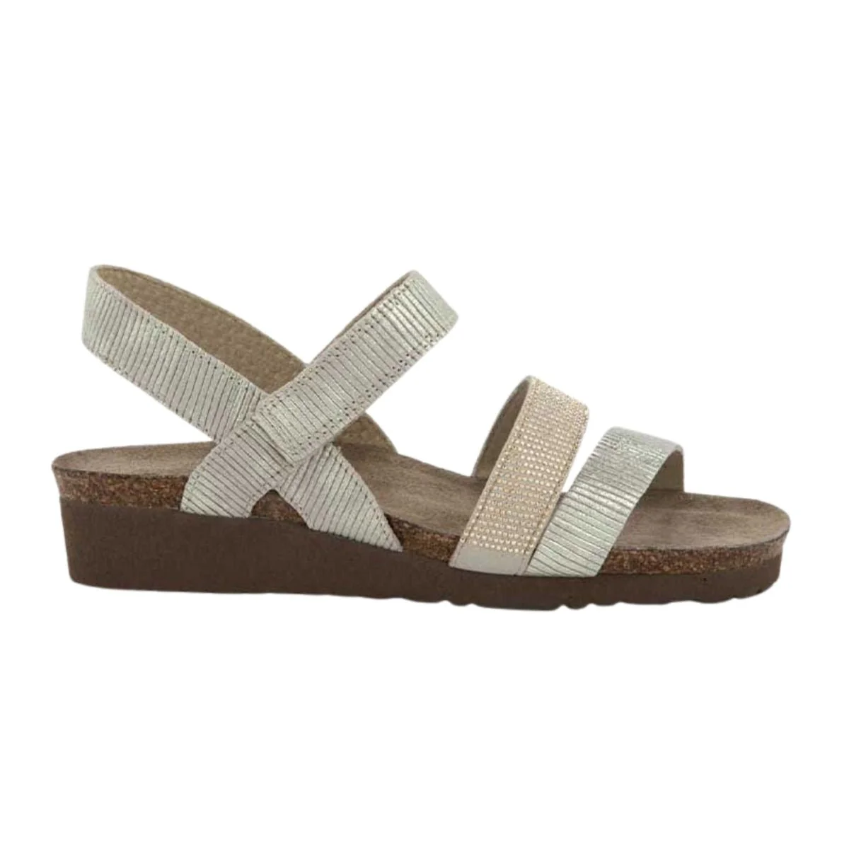 Krista | Suede | Platinum Stripe - Image 4