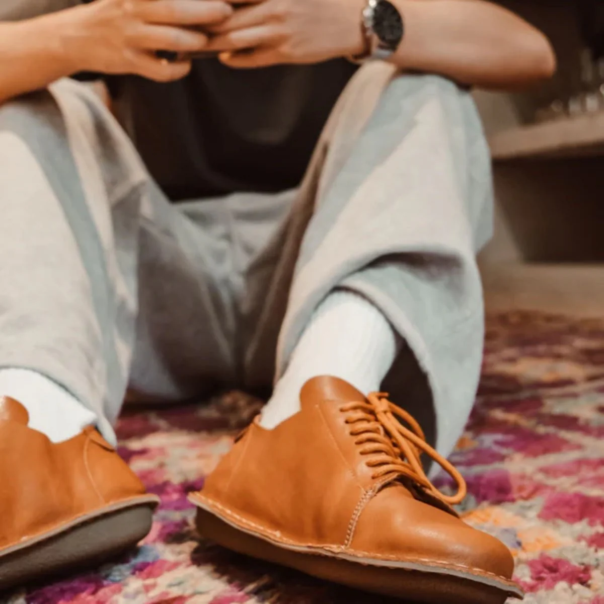 Lisboa | Leather | Cognac Brown - Image 3