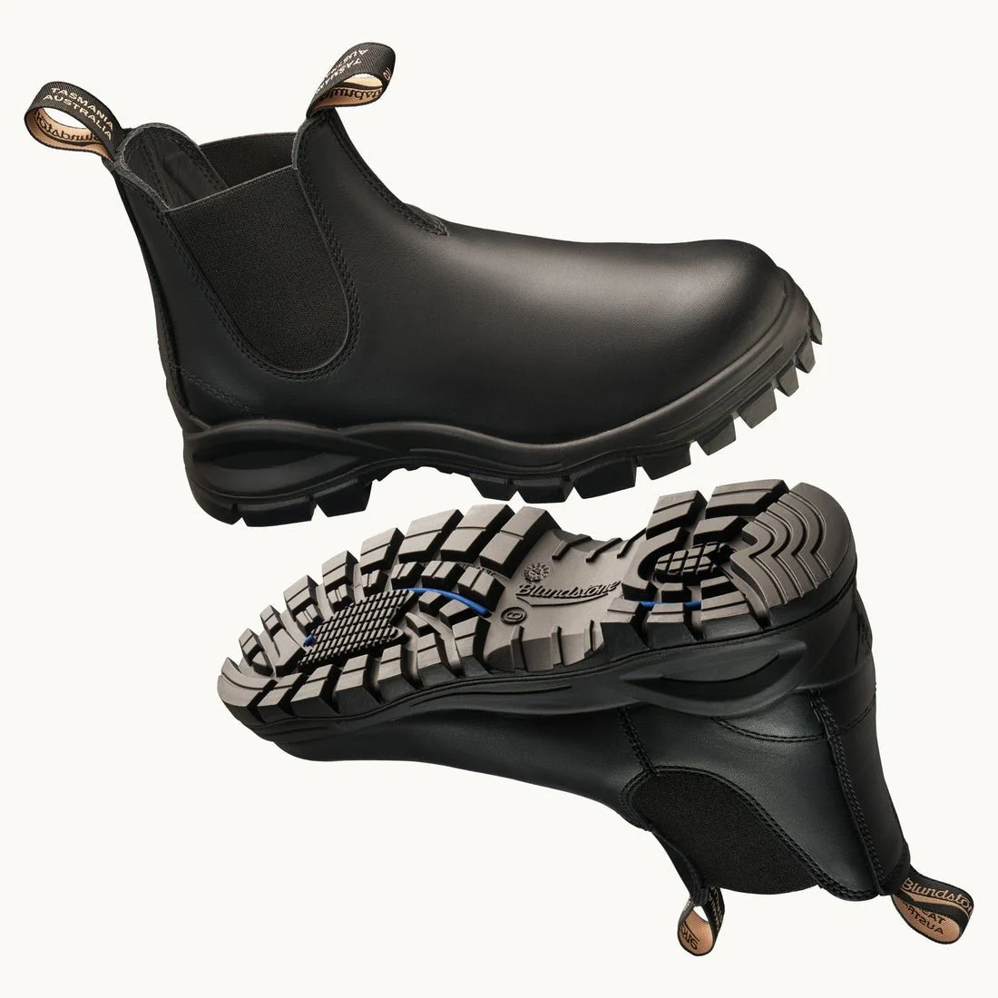 Lug Boot #2240 | Leather | Black - Image 4