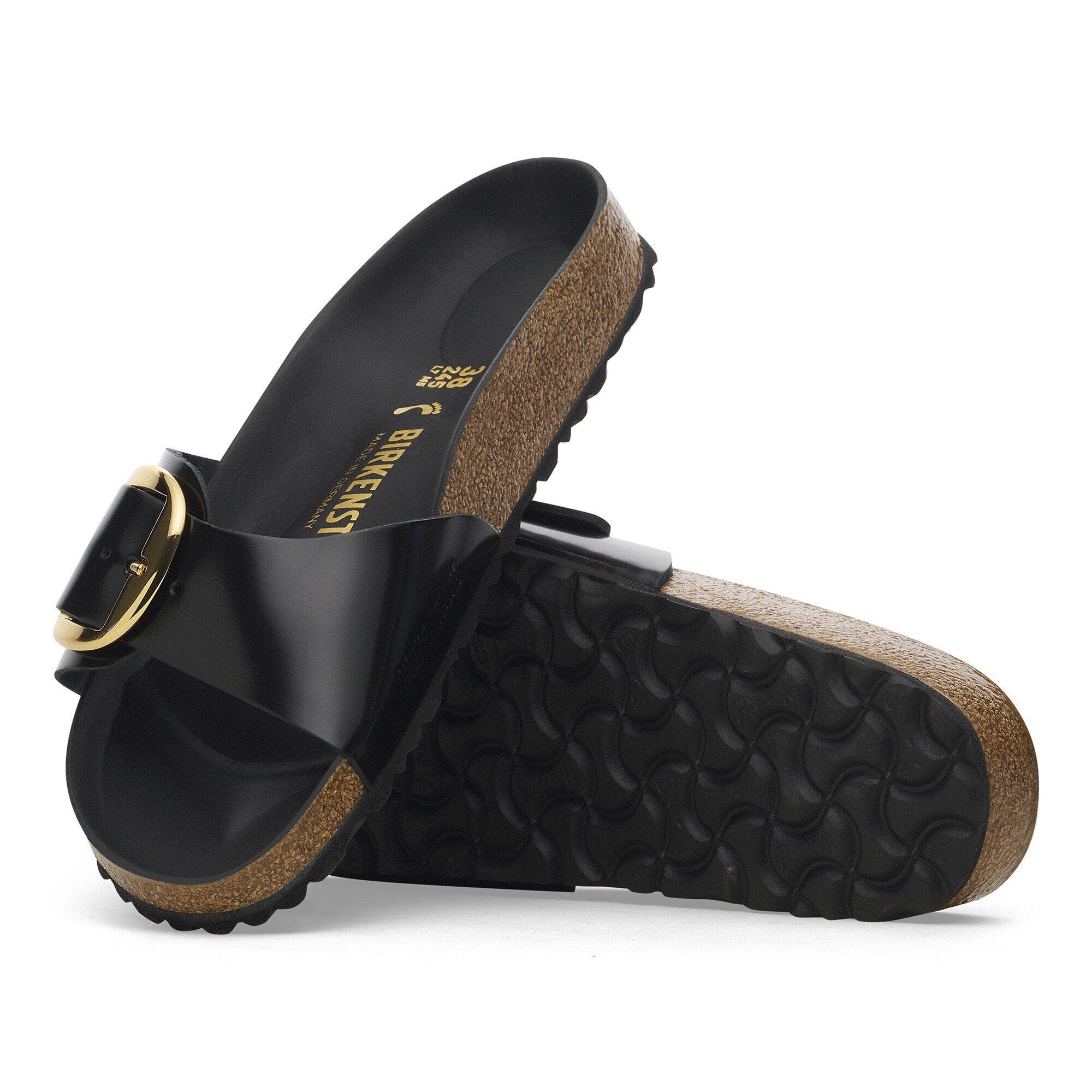 Madrid Big Buckle | High Shine Patent Leather | Black - Image 6