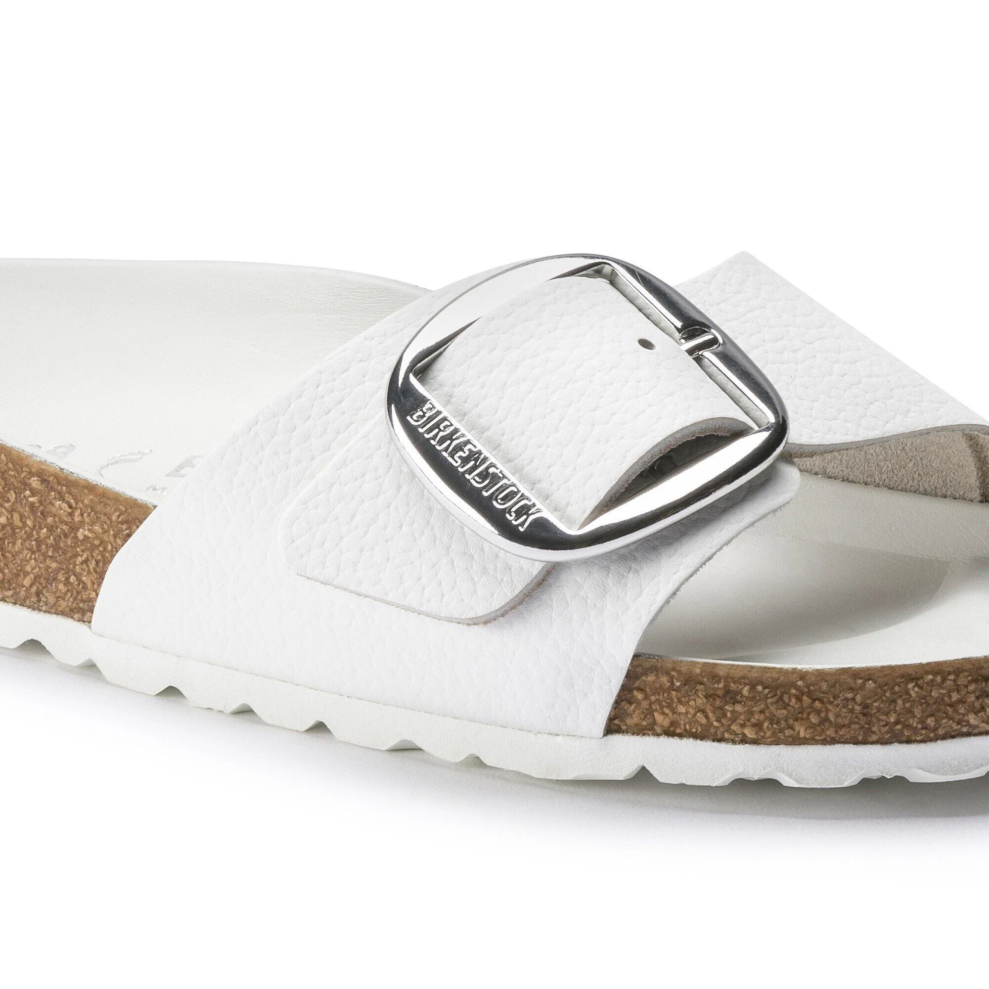 Madrid Big Buckle | Leather | White - Image 7