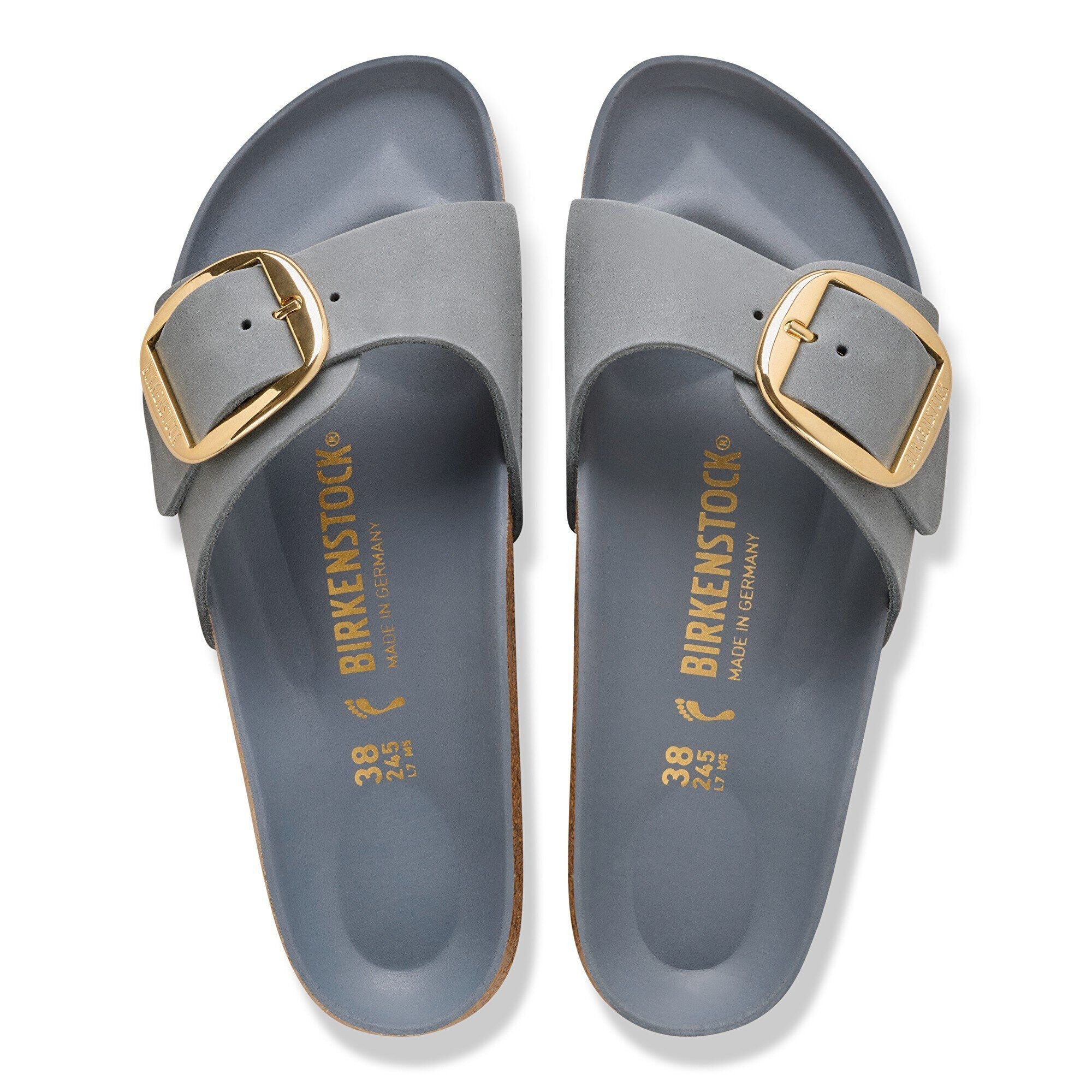 Madrid Big Buckle | Oiled Leather | Basalt Gray - Image 4