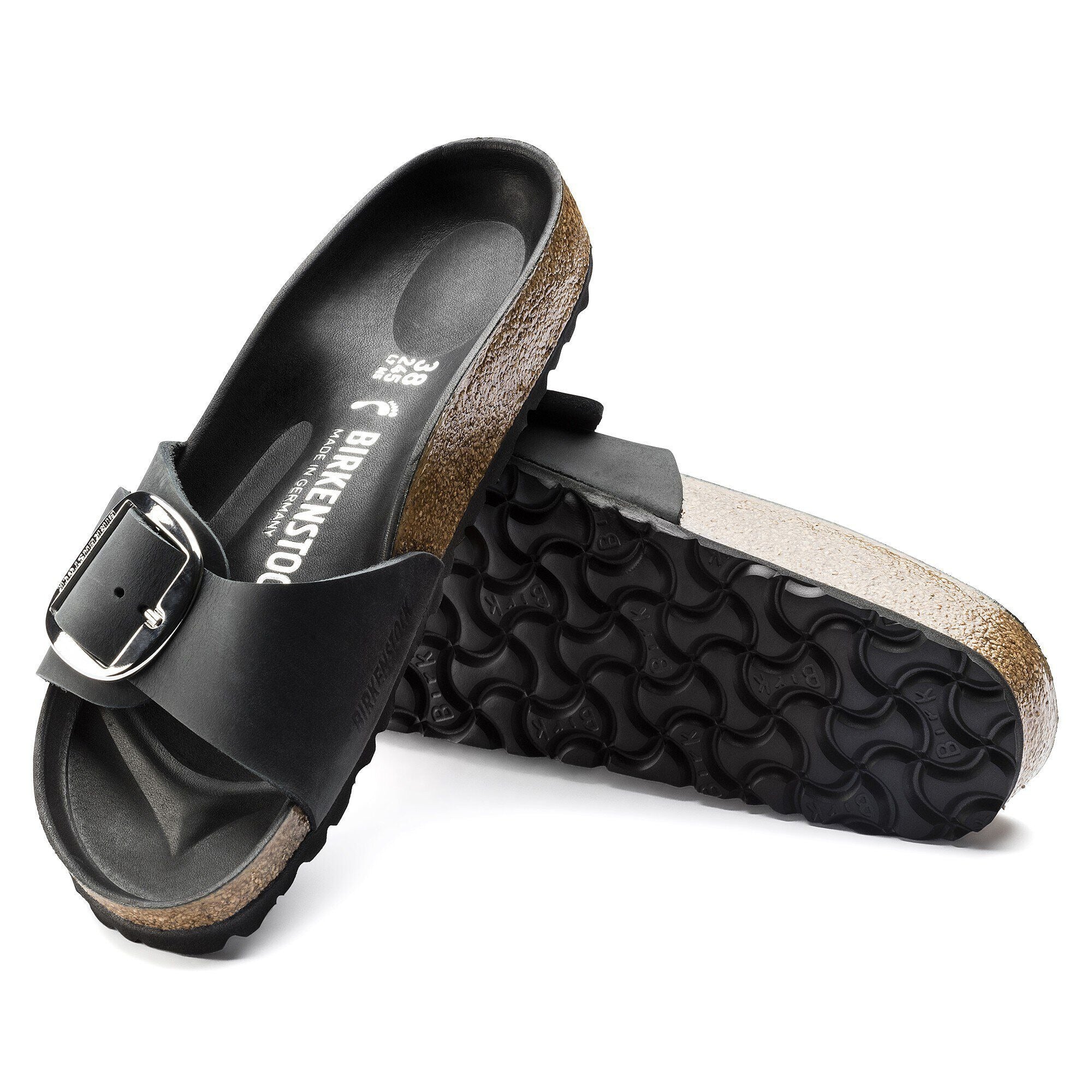 Madrid Big Buckle | Oiled Leather | Black - Image 6