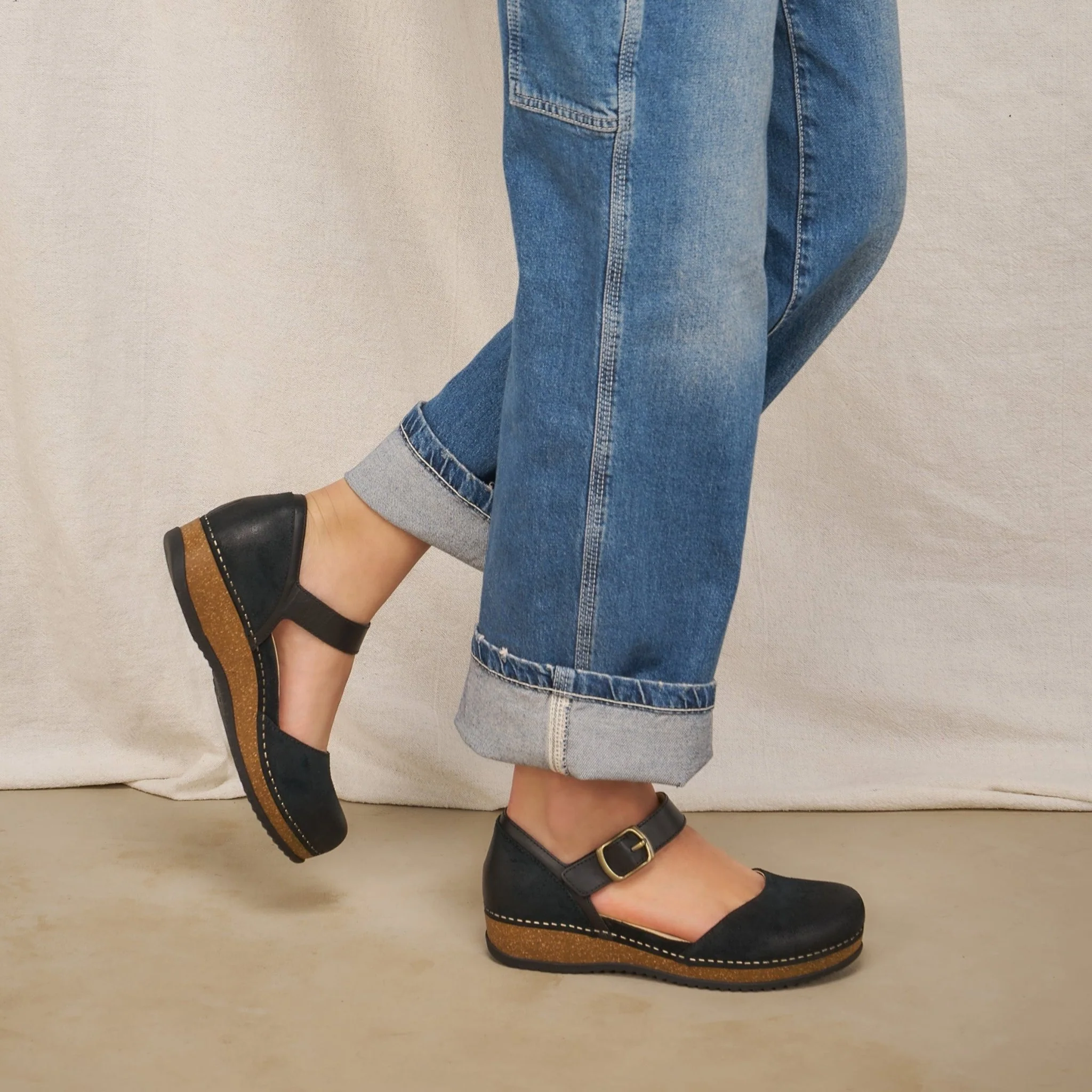 Mae | Burnished Suede | Black - Image 2