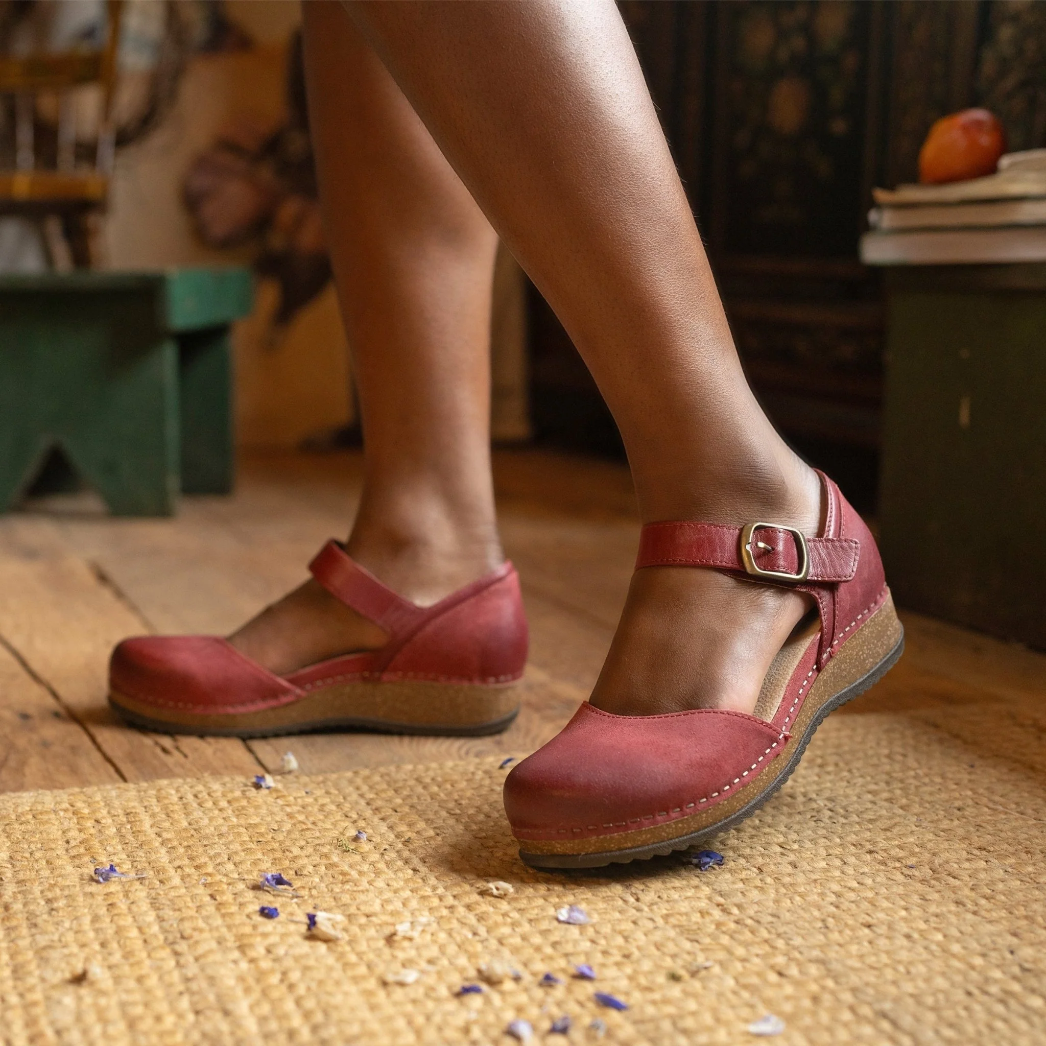 Mae | Burnished Suede | Red - Image 2