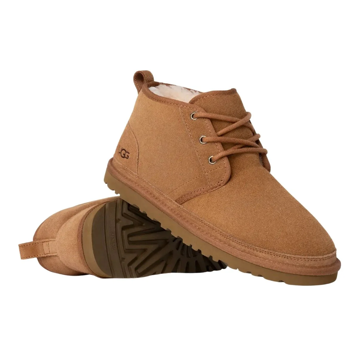 Neumel Shoe | Men | Suede/Sheepskin | Chestnut - Image 4