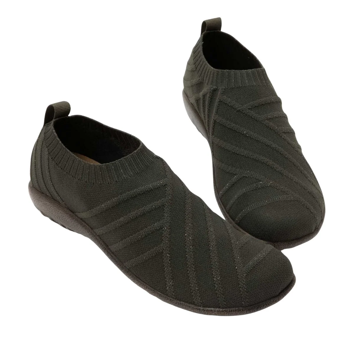 Okahu | Vegan | Sparkle Knit | Olive/Gold - Image 2