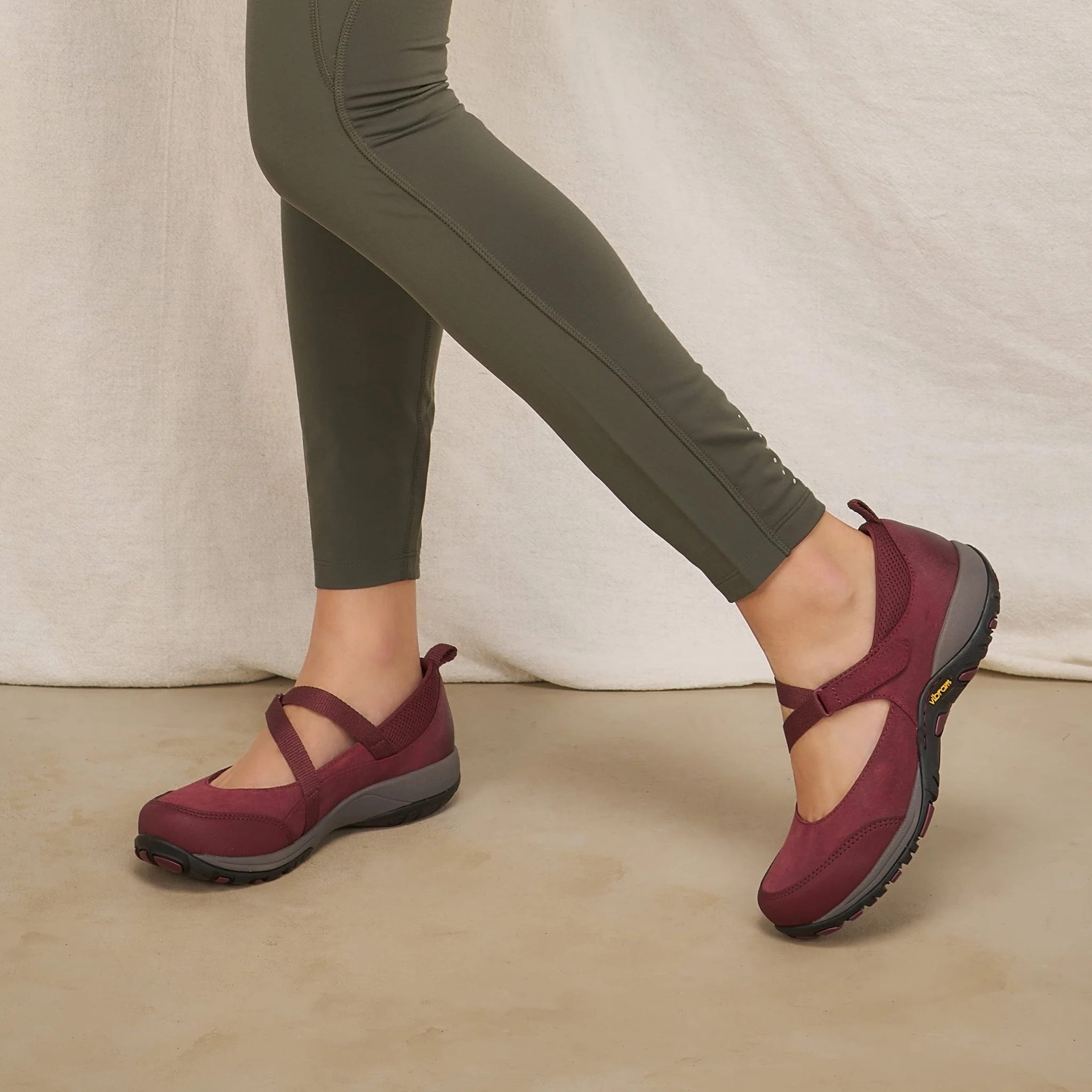 Primrose | Waterproof | Burnished Suede | Wine - Image 2