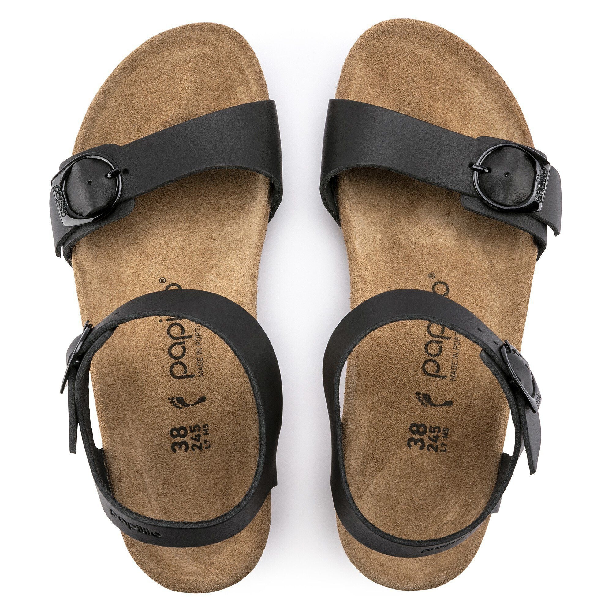 Soley Round Buckle | Leather | Black - Image 4
