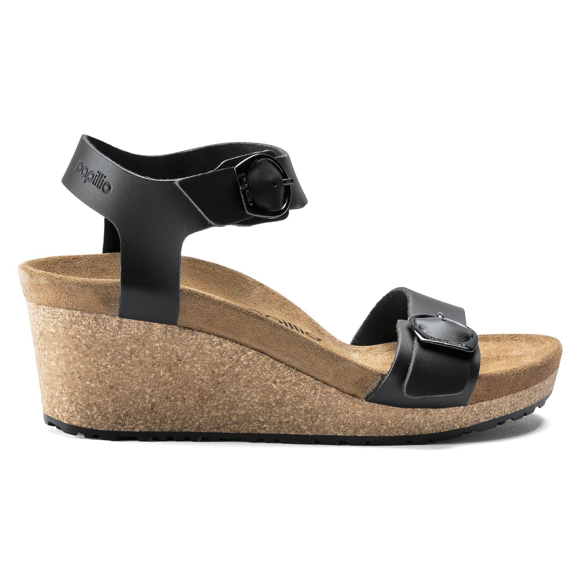 Soley Round Buckle | Leather | Black - Image 5