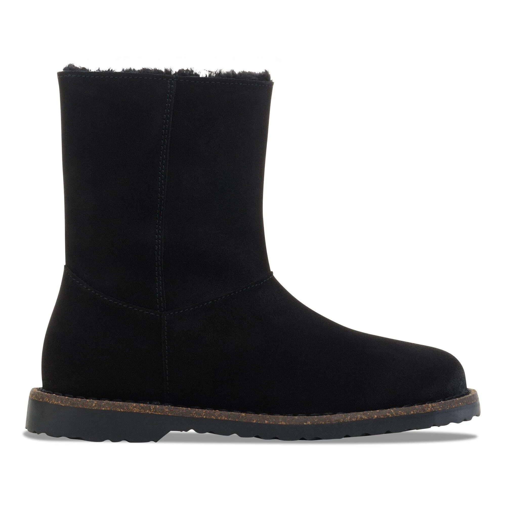 Uppsala Zip Shearling | Suede/Shearling | Black - Image 4