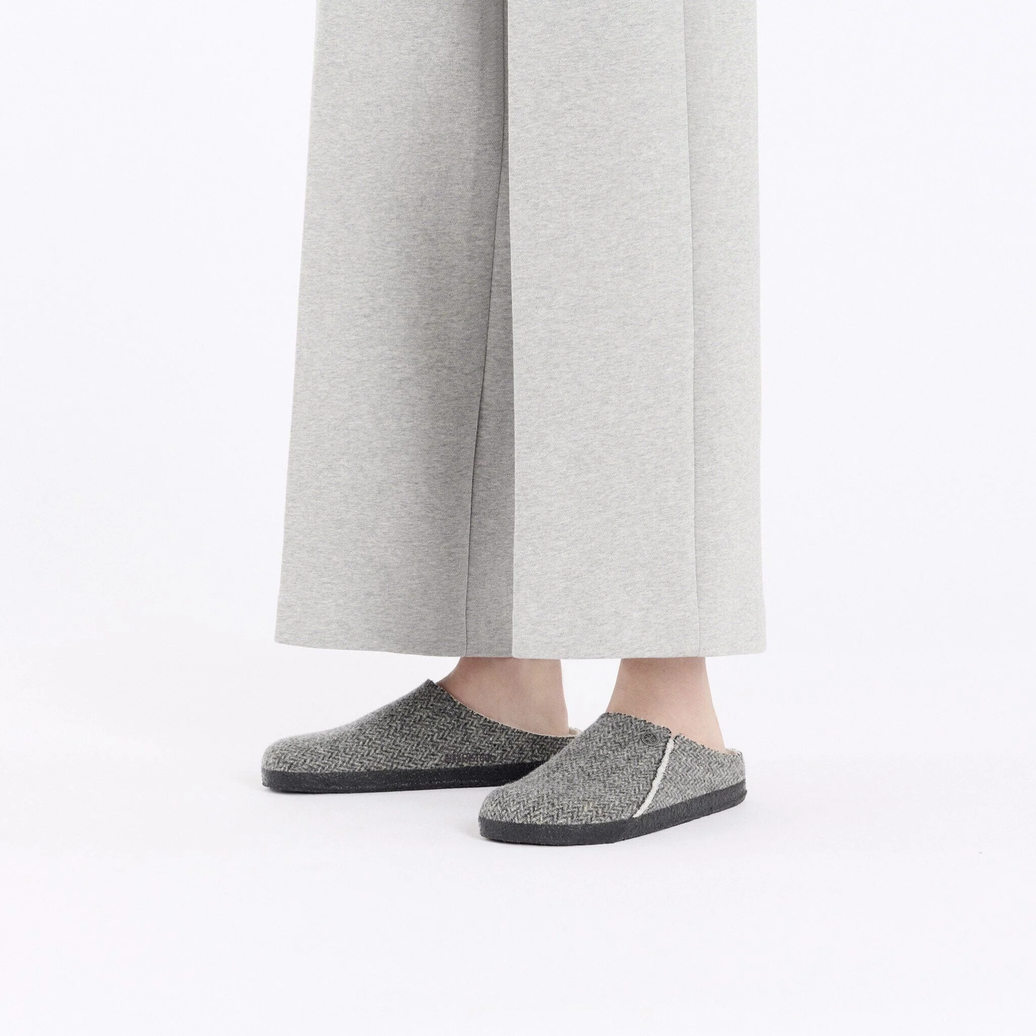 Zermatt Shearling | Wool/Felt | Herringbone Gray - Image 3