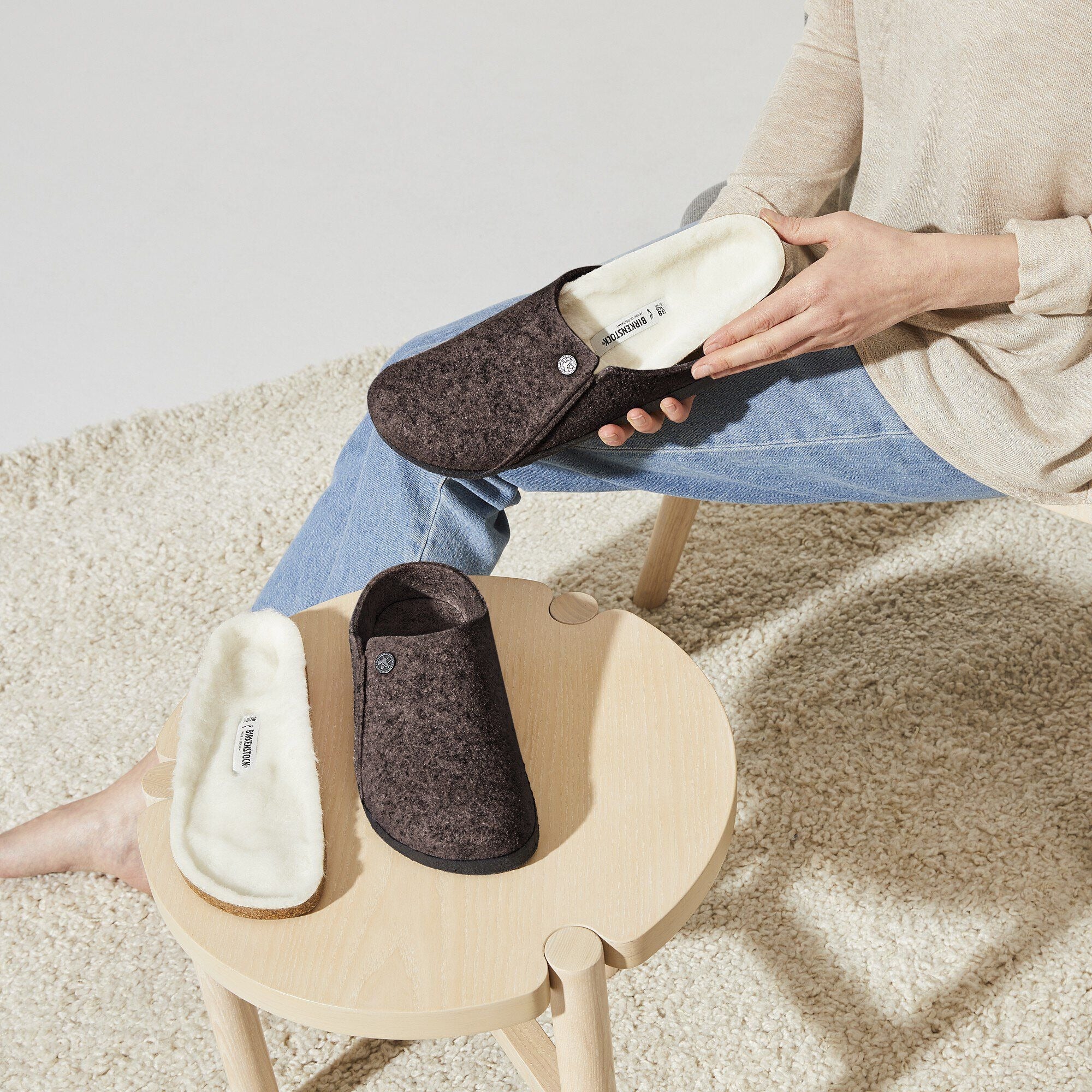 Zermatt Shearling | Wool/Felt | Mocha - Image 3