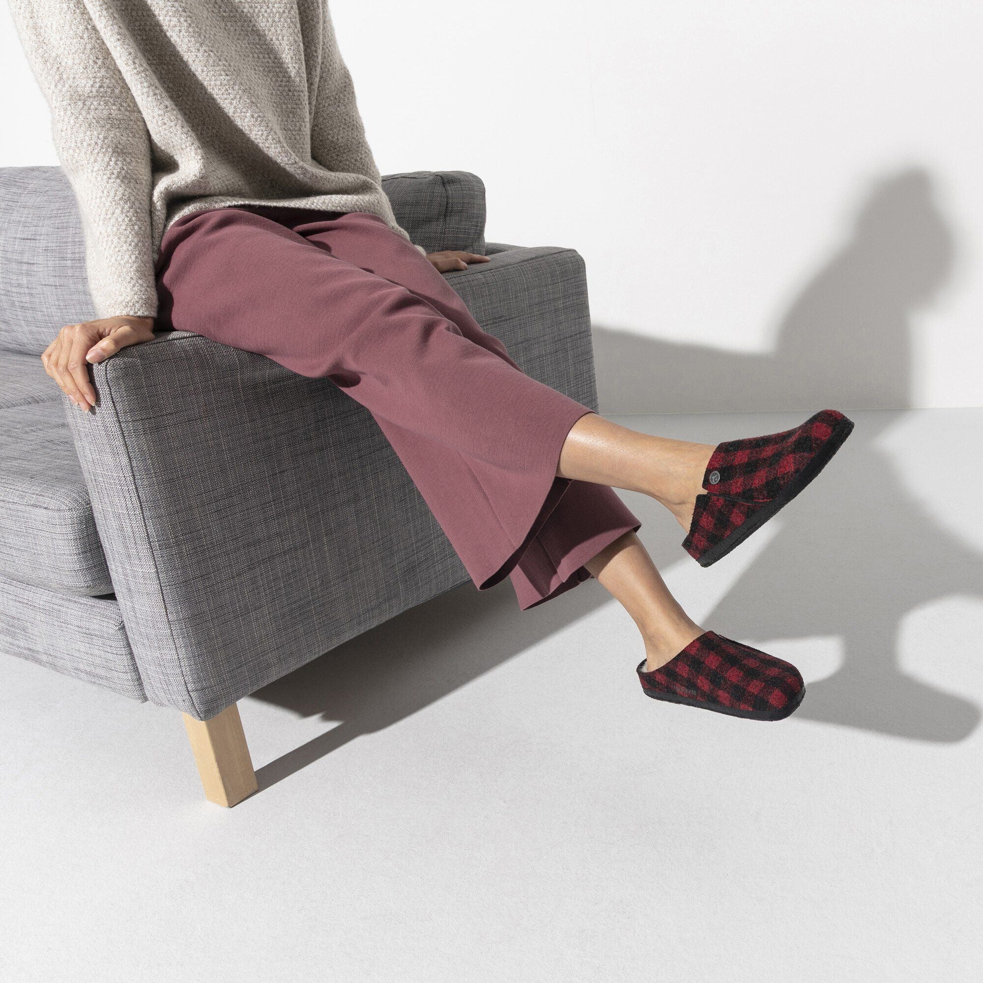 Zermatt Shearling | Wool/Felt | Plaid Red - Image 2